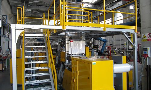 Film blowing co-extrusion line – up to 5 layers